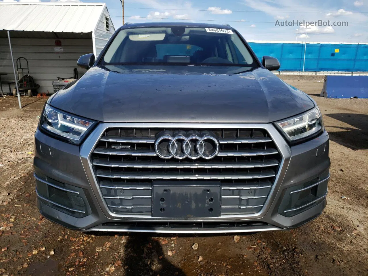 2017 Audi Q7 Premium Серый vin: WA1AHAF72HD043132