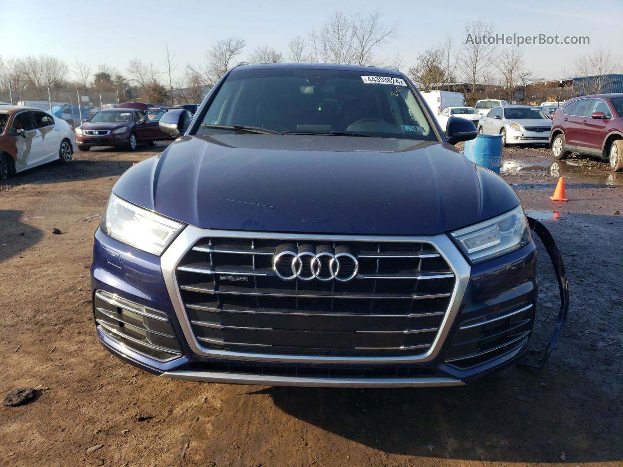 2018 Audi Q5 Premium Синий vin: WA1ANAFY0J2001335