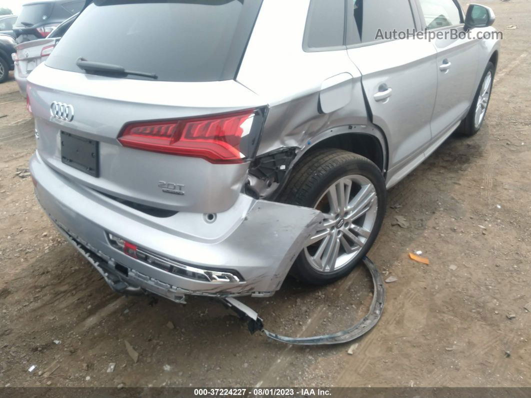 2018 Audi Q5 2.0t Tech Premium/2.0t Premium Silver vin: WA1ANAFY0J2245230