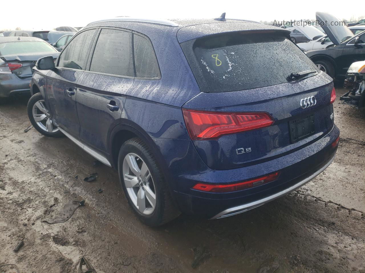 2018 Audi Q5 Premium Синий vin: WA1ANAFY1J2001568