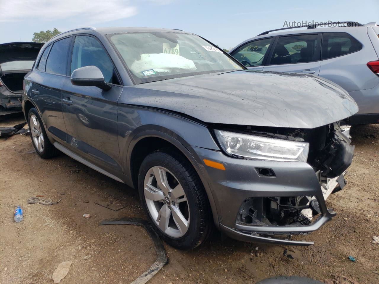 2018 Audi Q5 Premium Серый vin: WA1ANAFY1J2047952