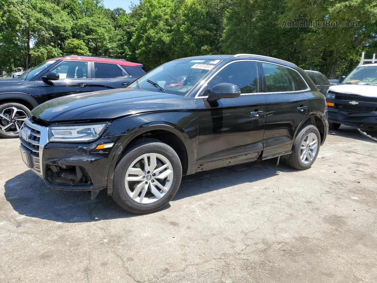 2018 Audi Q5 Premium Черный vin: WA1ANAFY6J2005387