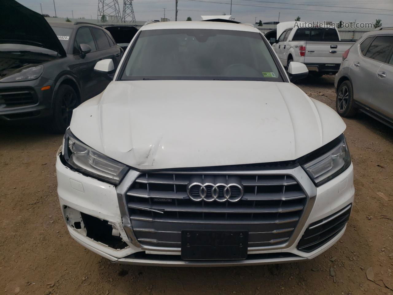 2018 Audi Q5 Premium White vin: WA1ANAFY7J2119625