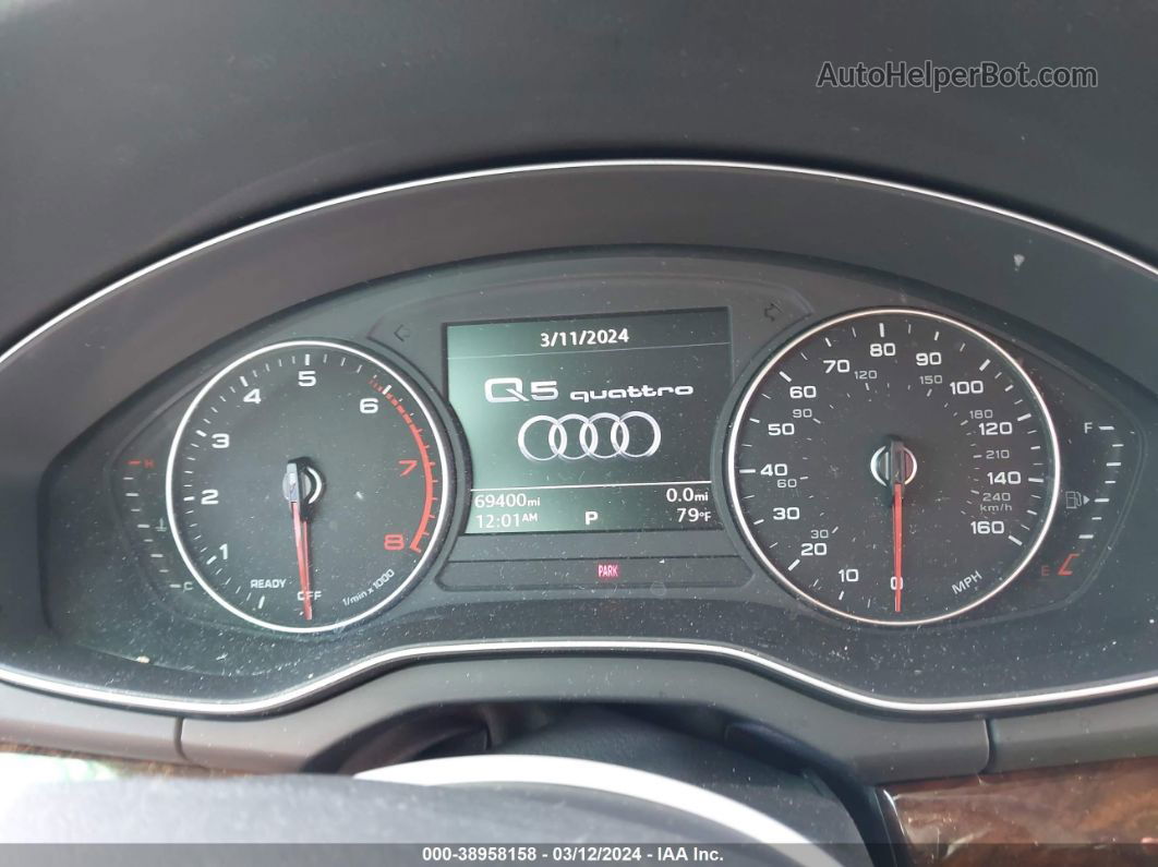 2018 Audi Q5 2.0t Premium/2.0t Tech Premium Черный vin: WA1ANAFY9J2132330