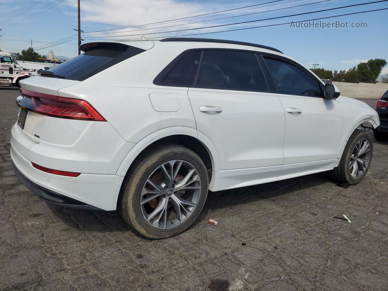 2020 Audi Q8 Premium White vin: WA1AVAF11LD005209