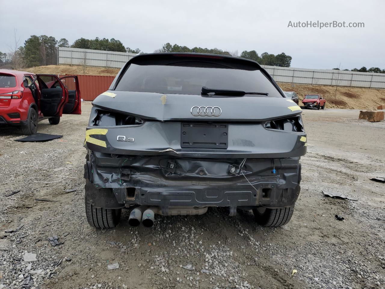 2018 Audi Q3 Premium Charcoal vin: WA1BCCFS0JR005409