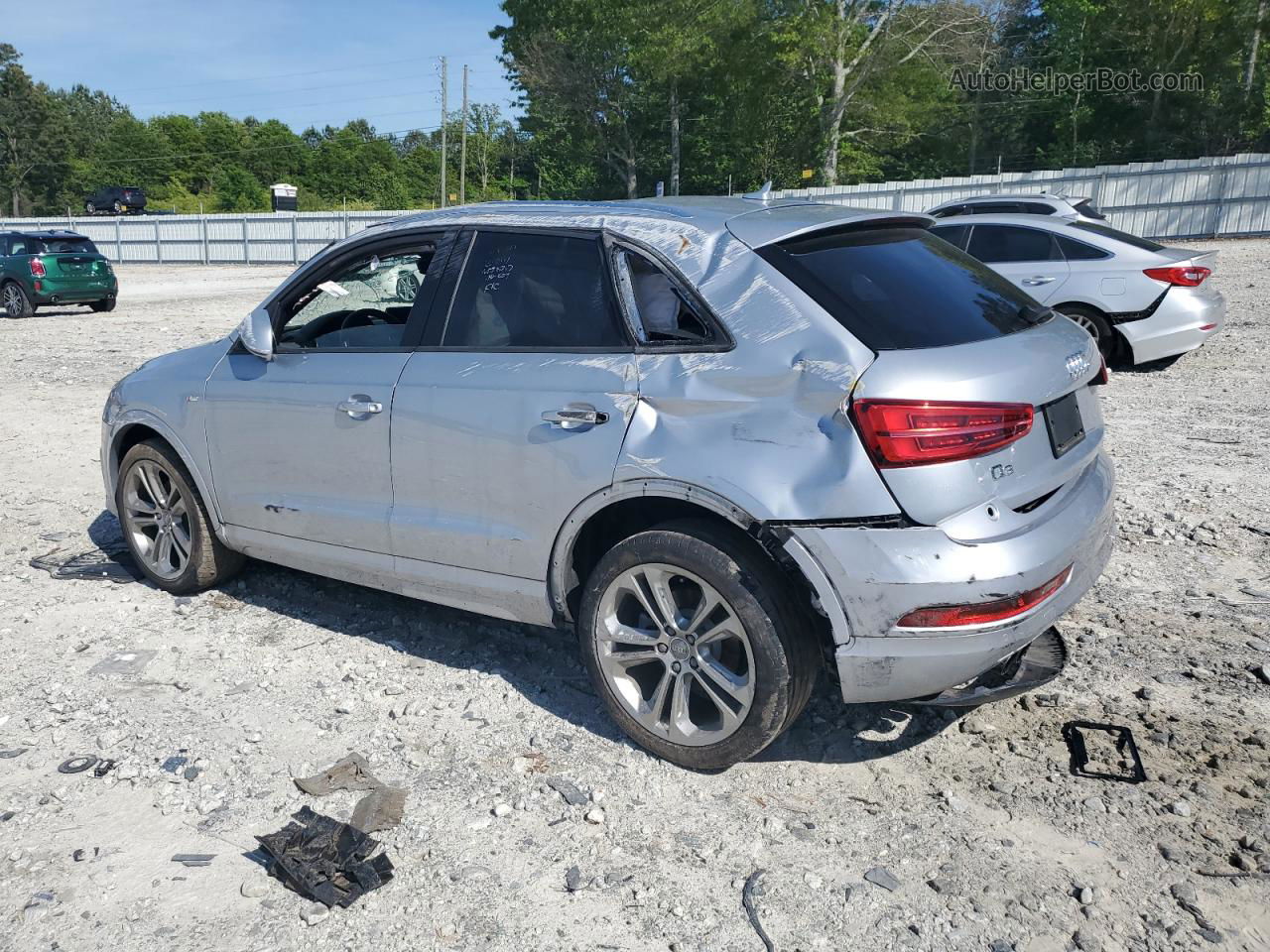 2018 Audi Q3 Premium Silver vin: WA1BCCFS0JR005717