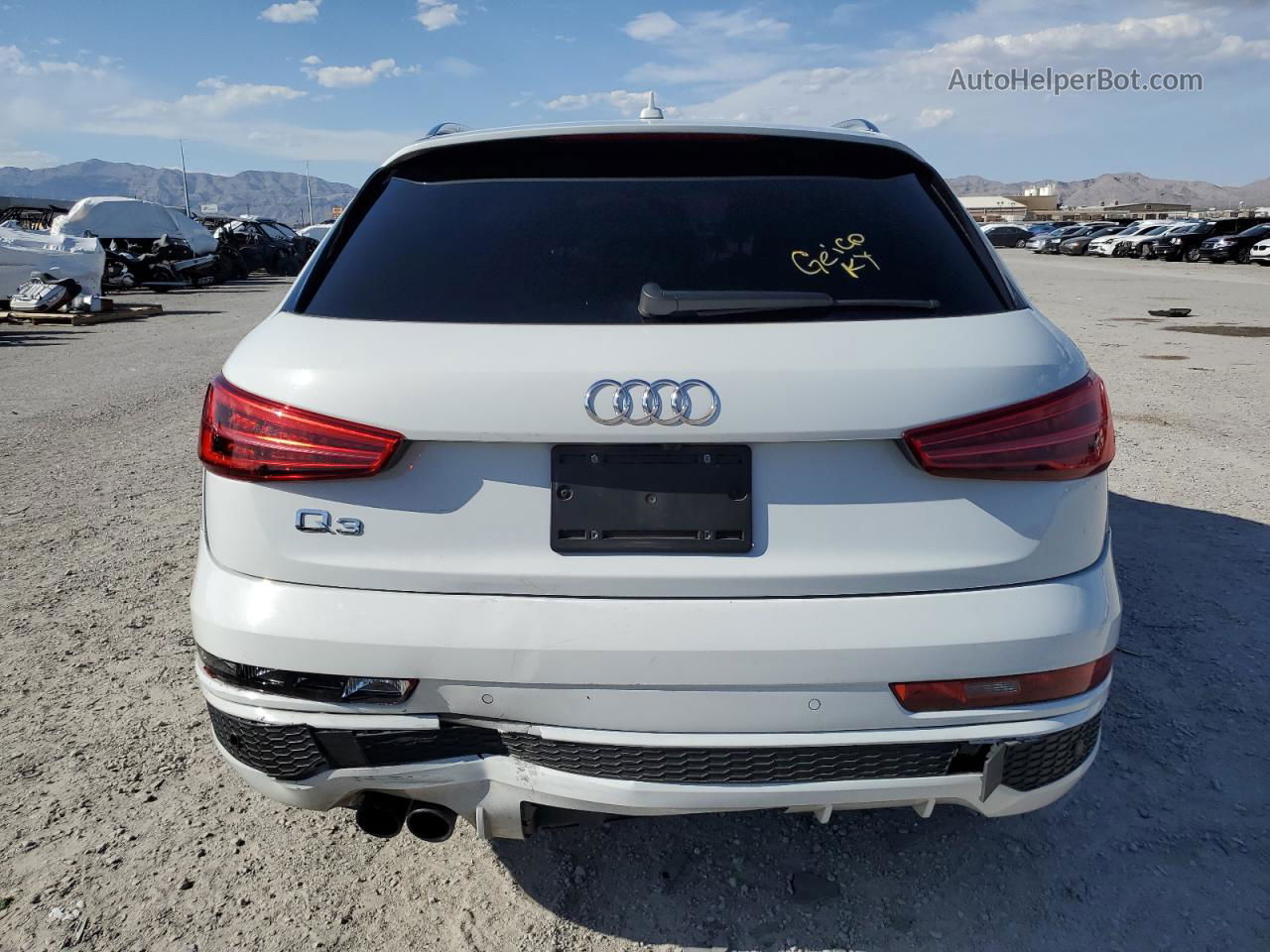 2018 Audi Q3 Premium White vin: WA1BCCFS1JR022218