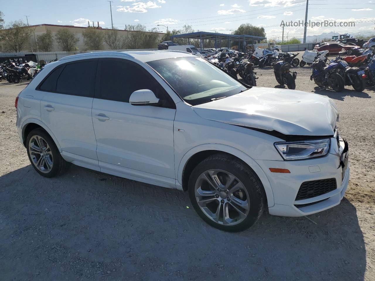 2018 Audi Q3 Premium White vin: WA1BCCFS1JR022218