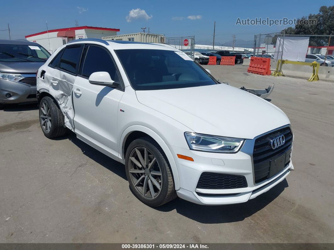 2018 Audi Q3 2.0t Premium/2.0t Sport Premium White vin: WA1BCCFS2JR024608