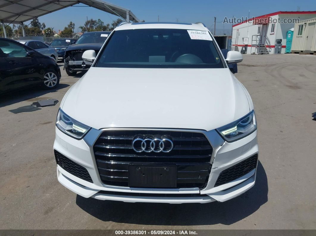 2018 Audi Q3 2.0t Premium/2.0t Sport Premium White vin: WA1BCCFS2JR024608