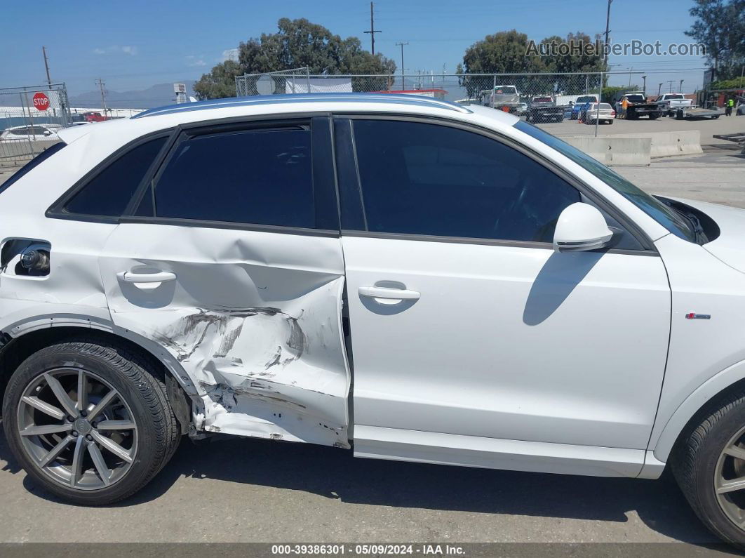 2018 Audi Q3 2.0t Premium/2.0t Sport Premium White vin: WA1BCCFS2JR024608