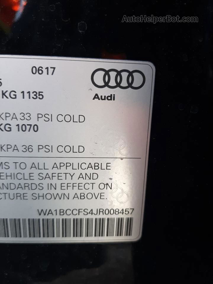 2018 Audi Q3 Premium Black vin: WA1BCCFS4JR008457