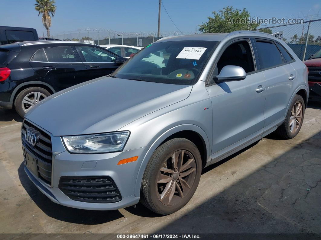 2018 Audi Q3 2.0t Premium/2.0t Sport Premium Silver vin: WA1BCCFS4JR020818