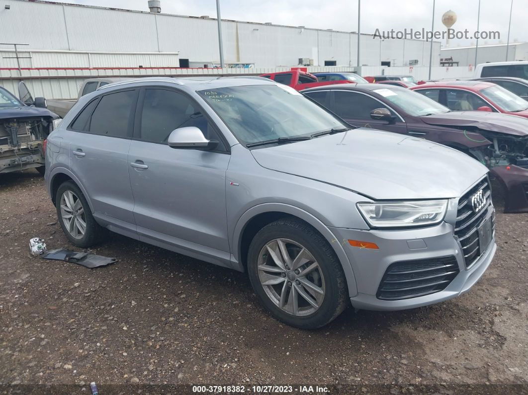 2018 Audi Q3 2.0t Sport Premium Серебряный vin: WA1BCCFS4JR022312