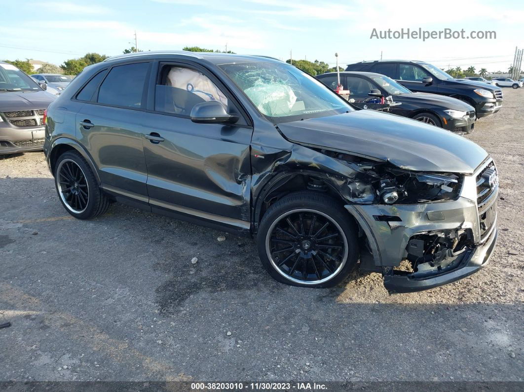 2018 Audi Q3 2.0t Sport Premium/2.0t Premium Gray vin: WA1BCCFS6JR005754