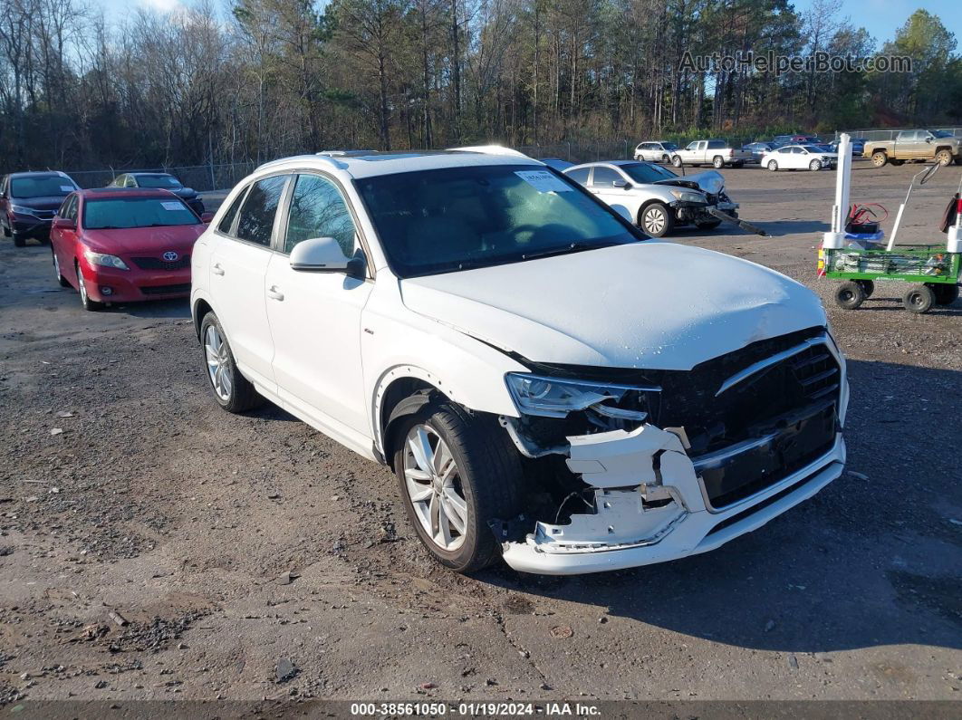 2018 Audi Q3 2.0t Premium/2.0t Sport Premium White vin: WA1BCCFS6JR012249