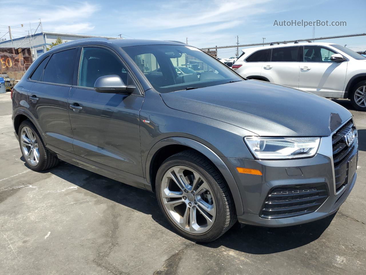 2018 Audi Q3 Premium Gray vin: WA1BCCFS7JR017069