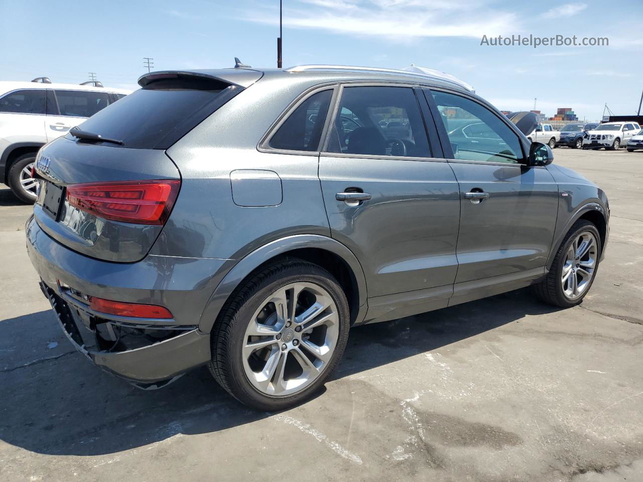 2018 Audi Q3 Premium Gray vin: WA1BCCFS7JR017069