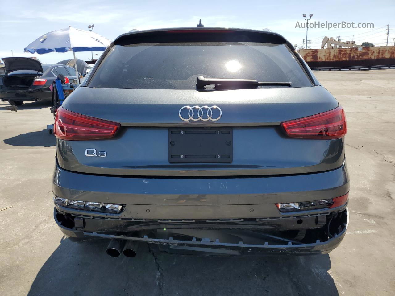 2018 Audi Q3 Premium Gray vin: WA1BCCFS7JR017069