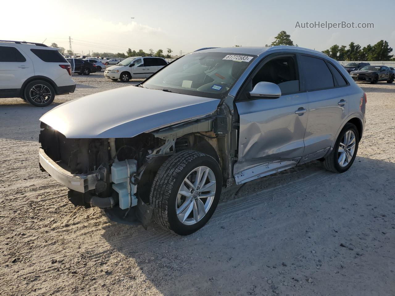 2018 Audi Q3 Premium Silver vin: WA1BCCFS9JR010236