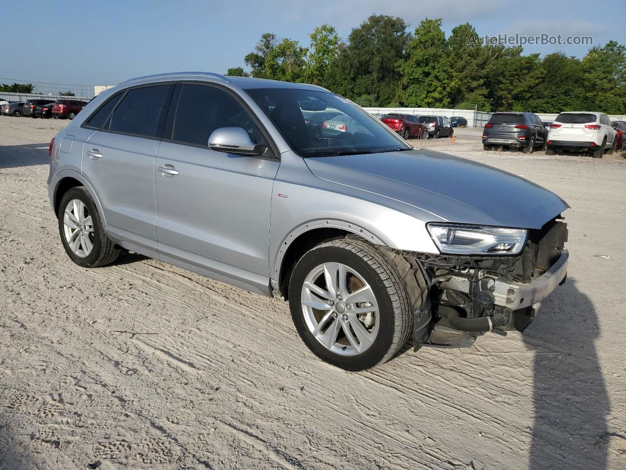 2018 Audi Q3 Premium Silver vin: WA1BCCFS9JR010236