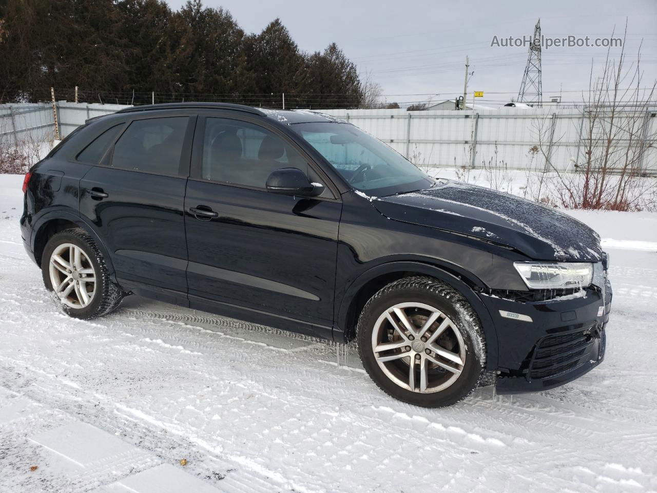 2018 Audi Q3 Premium Черный vin: WA1BCCFSXJR002422