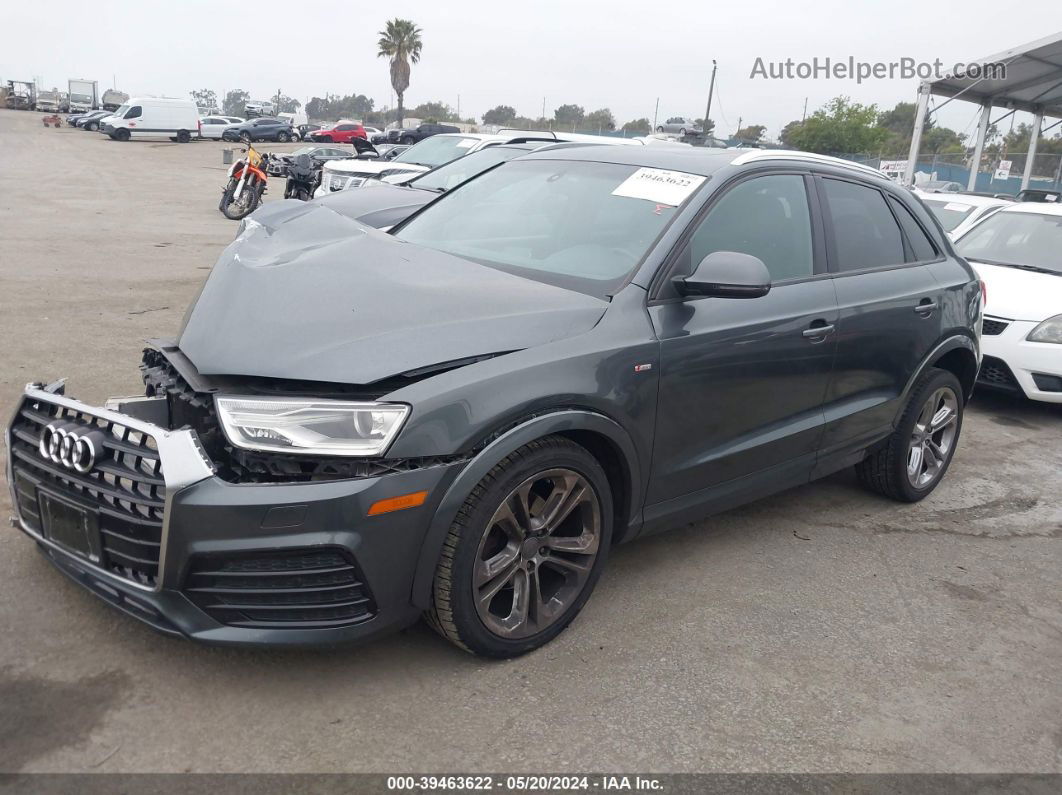 2018 Audi Q3 2.0t Premium/2.0t Sport Premium Gray vin: WA1BCCFSXJR019978