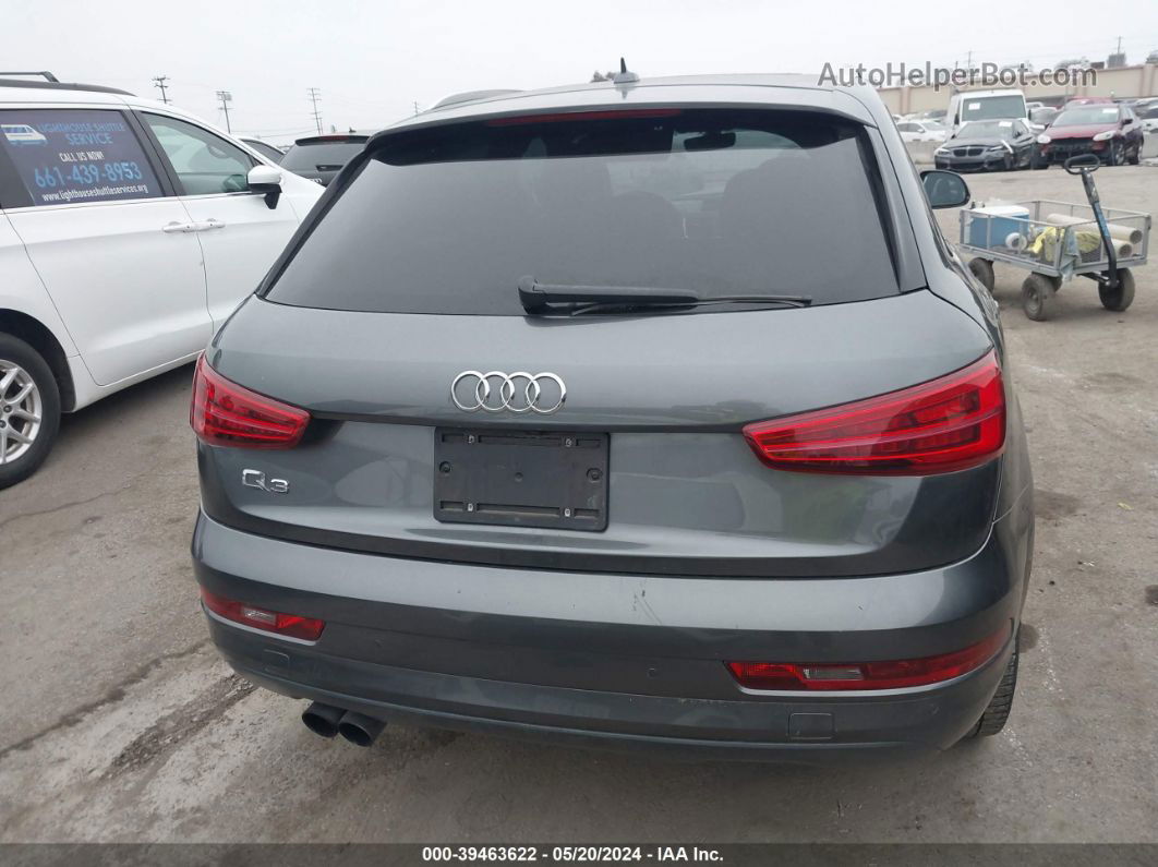 2018 Audi Q3 2.0t Premium/2.0t Sport Premium Gray vin: WA1BCCFSXJR019978