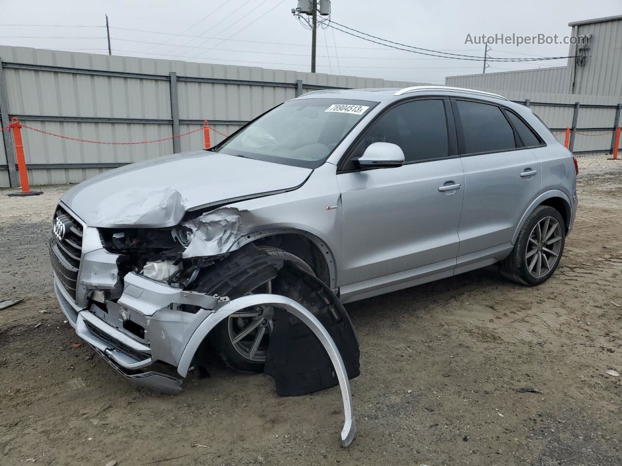 2018 Audi Q3 Premium Silver vin: WA1BCCFSXJR032102