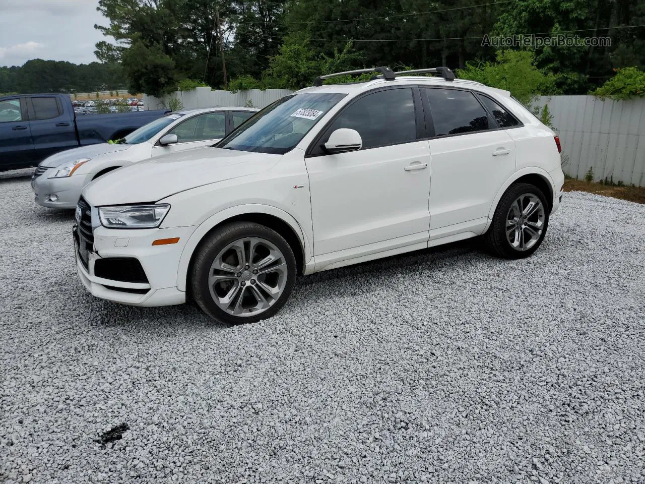 2018 Audi Q3 Premium White vin: WA1BCCFSXJR032634