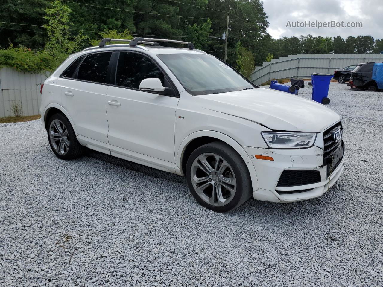 2018 Audi Q3 Premium White vin: WA1BCCFSXJR032634