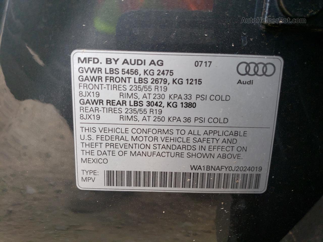2018 Audi Q5 Premium Plus Gray vin: WA1BNAFY0J2024019