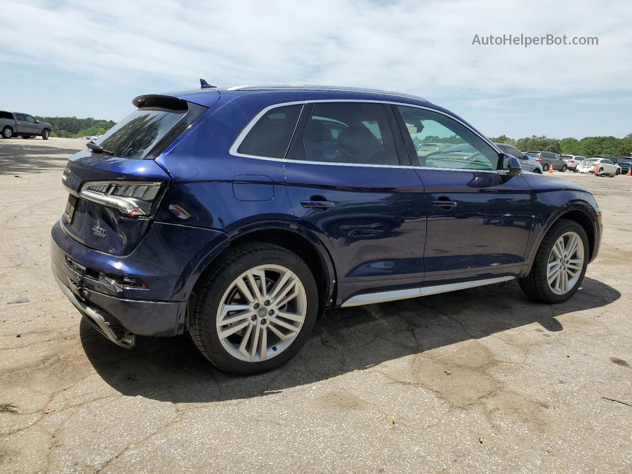 2018 Audi Q5 Premium Plus Blue vin: WA1BNAFY0J2026465