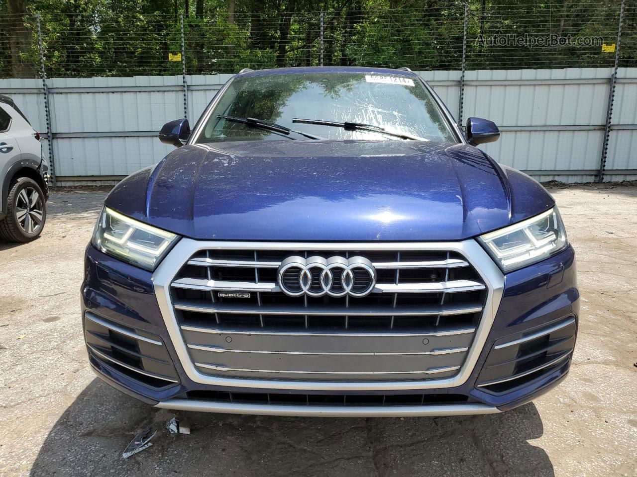 2018 Audi Q5 Premium Plus Blue vin: WA1BNAFY0J2026465