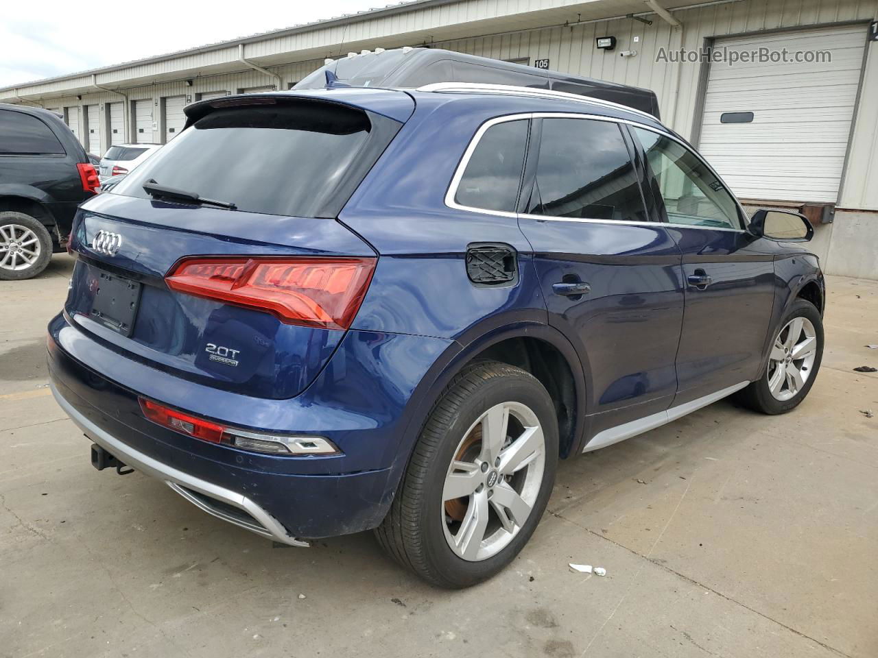 2018 Audi Q5 Premium Plus Blue vin: WA1BNAFY0J2076380