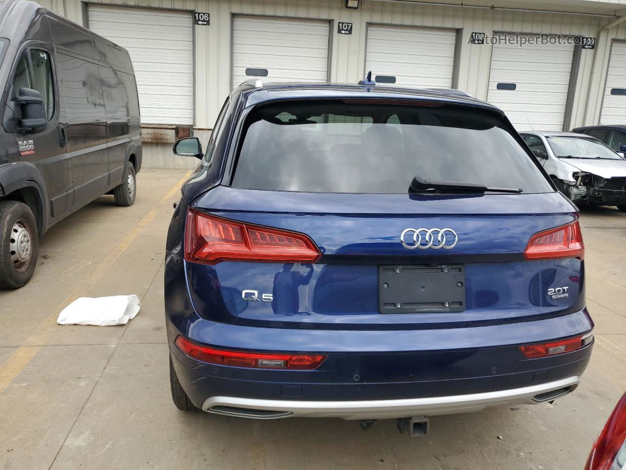 2018 Audi Q5 Premium Plus Blue vin: WA1BNAFY0J2076380