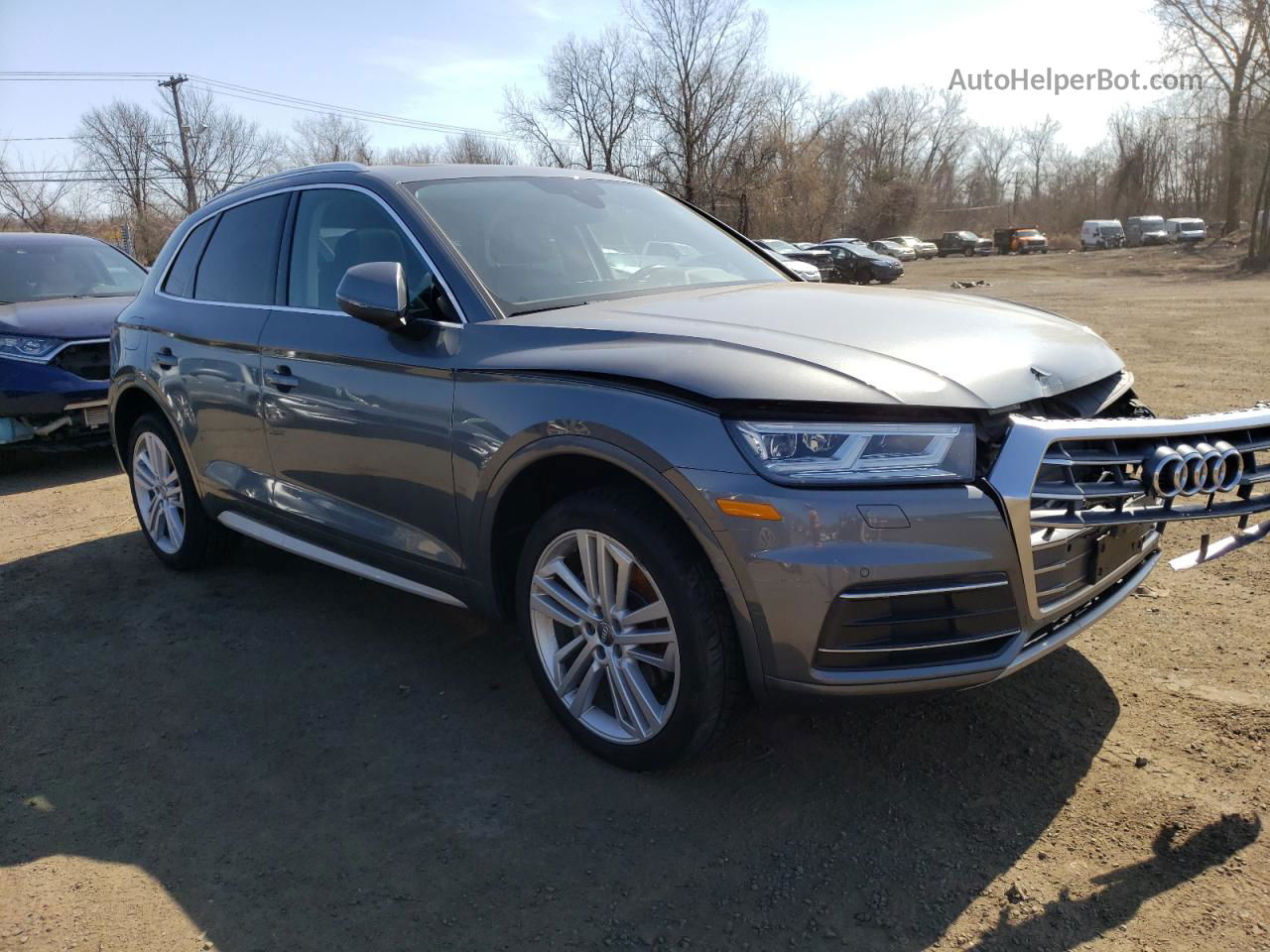 2018 Audi Q5 Premium Plus Серый vin: WA1BNAFY0J2220980