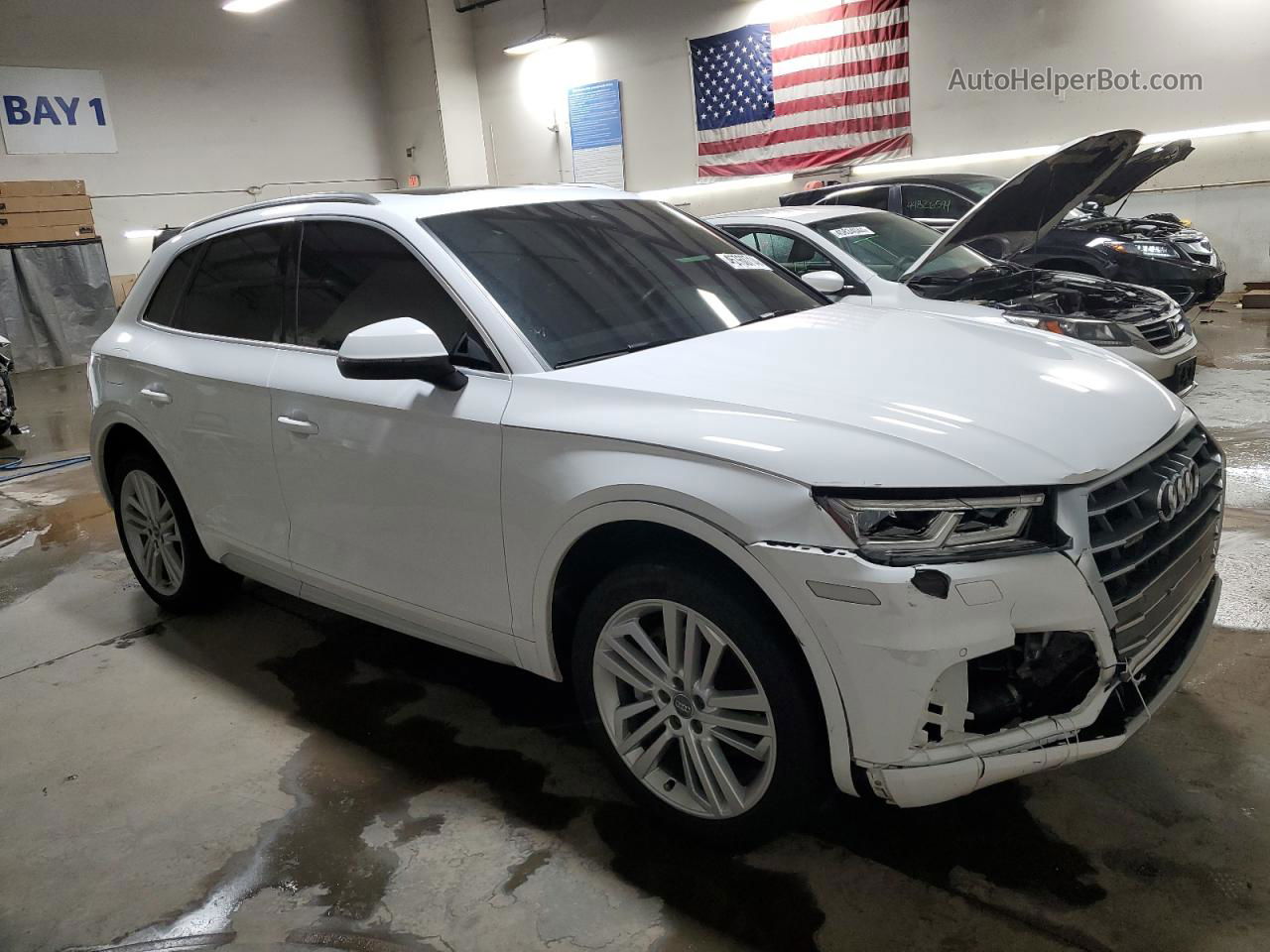 2018 Audi Q5 Premium Plus White vin: WA1BNAFY1J2014048