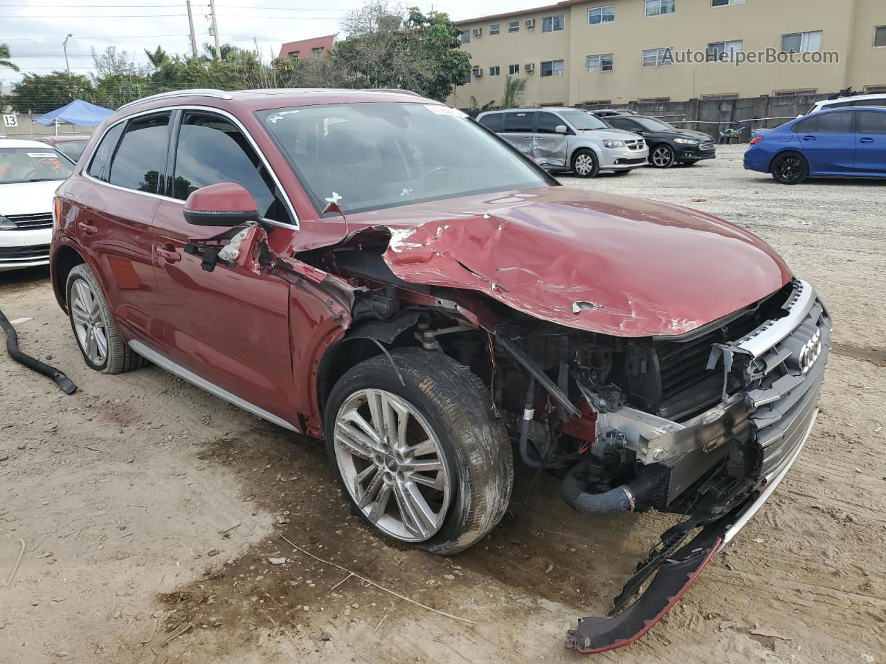 2018 Audi Q5 Premium Plus Red vin: WA1BNAFY1J2109371