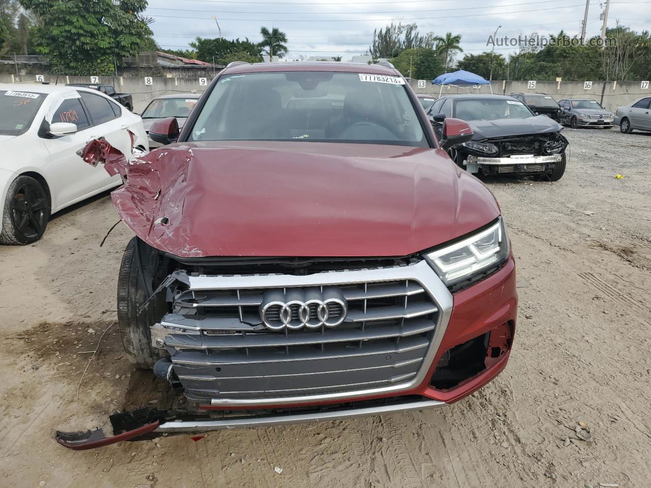 2018 Audi Q5 Premium Plus Red vin: WA1BNAFY1J2109371