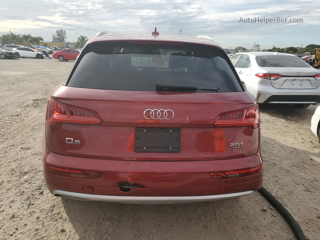 2018 Audi Q5 Premium Plus Red vin: WA1BNAFY1J2109371