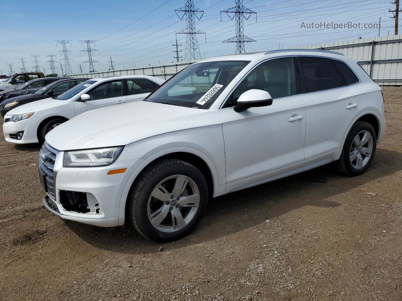 2018 Audi Q5 Premium Plus White vin: WA1BNAFY1J2201709