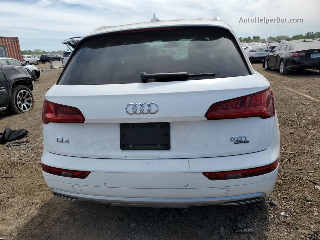 2018 Audi Q5 Premium Plus White vin: WA1BNAFY1J2201709