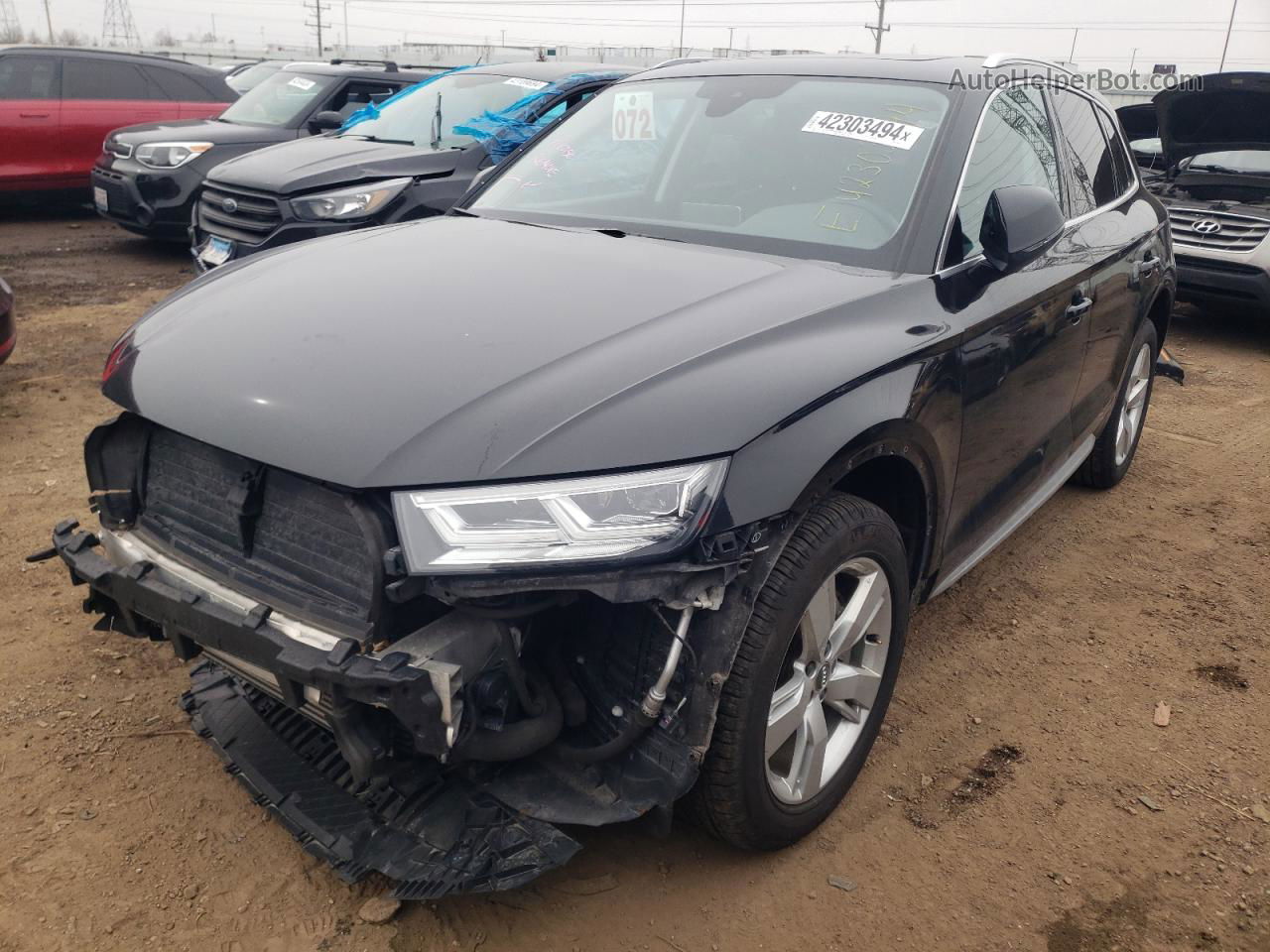 2018 Audi Q5 Premium Plus Черный vin: WA1BNAFY1J2209924