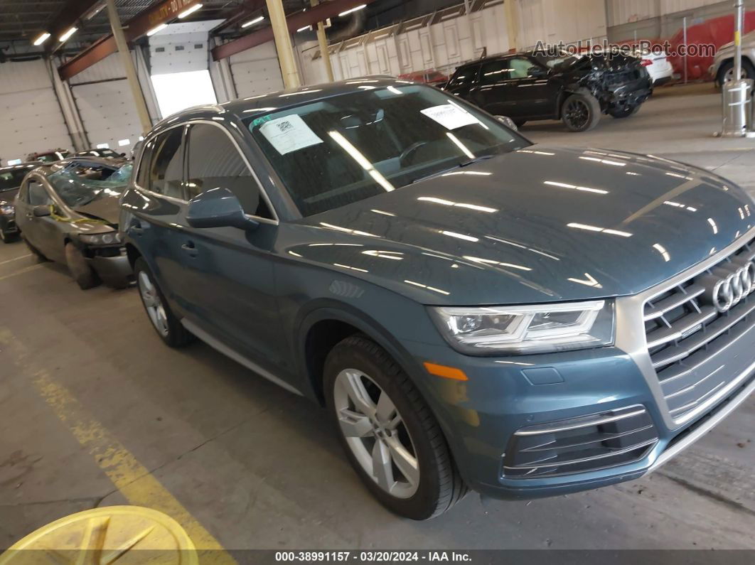 2018 Audi Q5 2.0t Premium/2.0t Tech Premium Синий vin: WA1BNAFY2J2011353