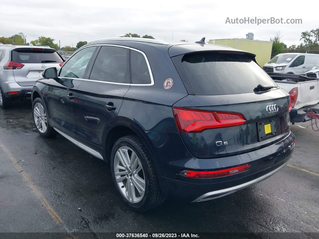 2018 Audi Q5 Premium Plus Темно-синий vin: WA1BNAFY2J2048368