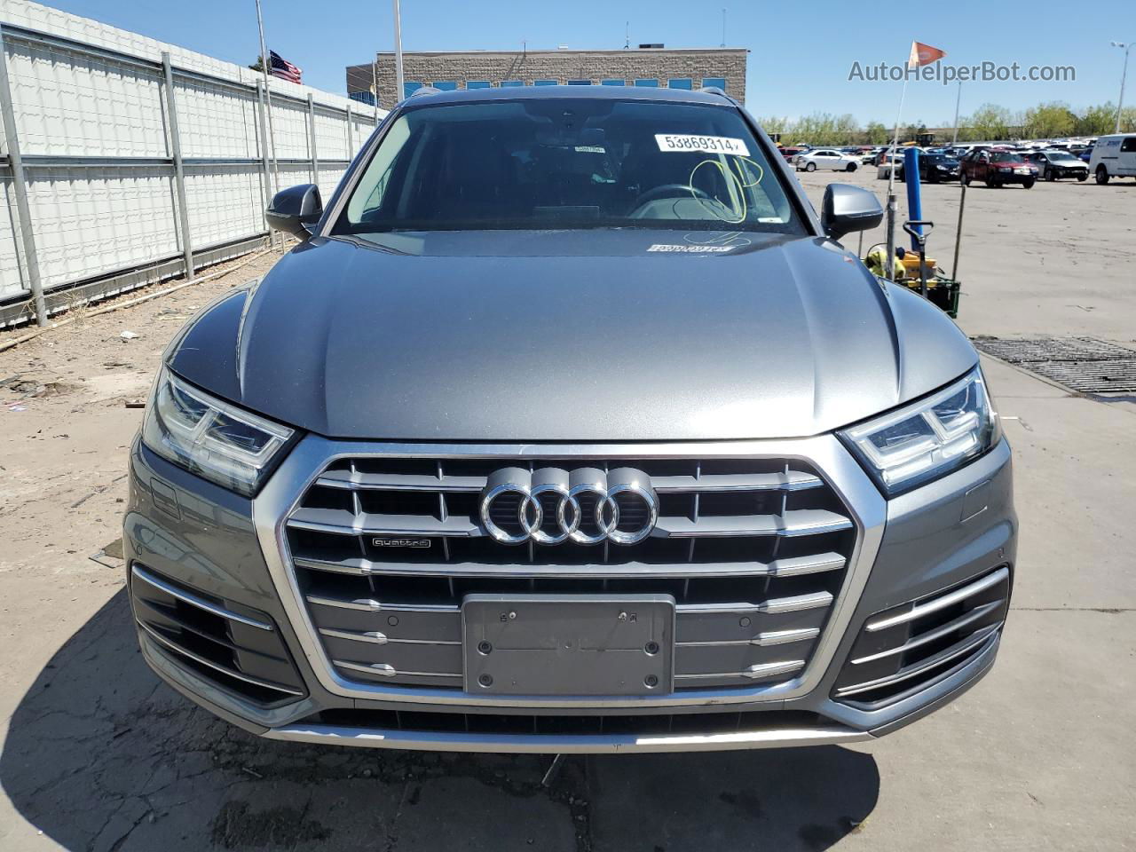 2018 Audi Q5 Premium Plus Gray vin: WA1BNAFY2J2117480