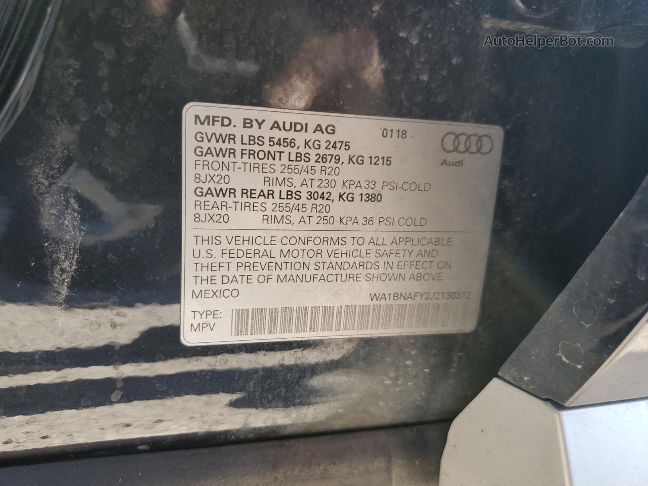 2018 Audi Q5 Premium Plus Black vin: WA1BNAFY2J2130312