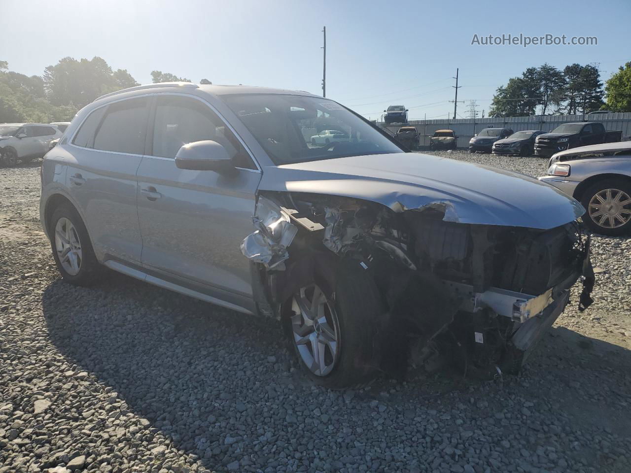 2018 Audi Q5 Premium Plus Silver vin: WA1BNAFY2J2151791